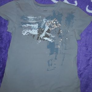 Gray DC Shoes tshirt large